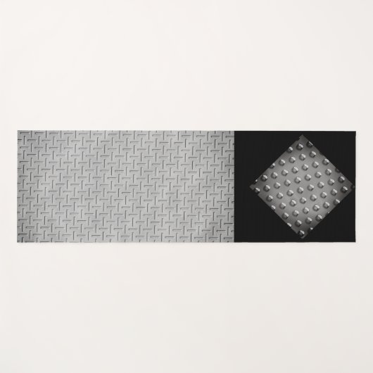 Grunge Metal Industrial Bord Style Yogamat (Voorkant (horizontaal))