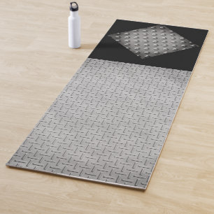 Grunge Metal Industrial Bord Style Yogamat