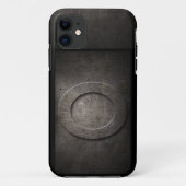 Grunge Metal Monogram Iphone Case (Achterkant)
