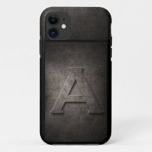 Grunge Metal Monogram voor zijn iPhone Case