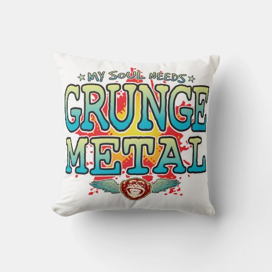 Grunge Metal Soul Cushion Kussen (Voorkant)