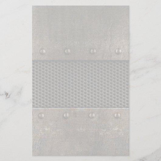 Grunge metalen achtergrond briefpapier (Voorkant)