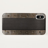 Grunge metalen achtergrond Case-Mate iPhone case (Achterkant (horizontaal))