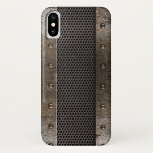 Grunge metalen achtergrond iPhone x hoesje