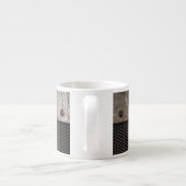 Grunge metalen achtergrond espresso kop (Achterkant)