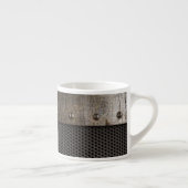 Grunge metalen achtergrond espresso kop (Rechts)