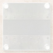 Grunge metalen achtergrond glazen onderzetter (Achterkant)