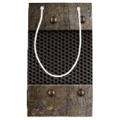 Grunge metalen achtergrond klein cadeauzakje (Voorkant)