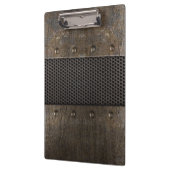 Grunge metalen achtergrond klembord (Links)