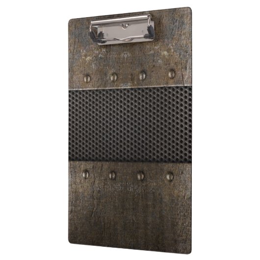 Grunge metalen achtergrond klembord (Links)