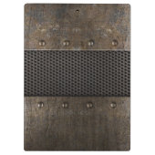 Grunge metalen achtergrond klembord (Achterkant)