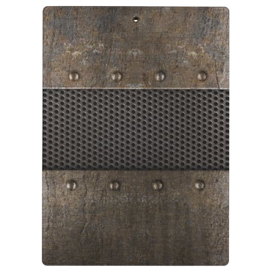 Grunge metalen achtergrond klembord (Achterkant)