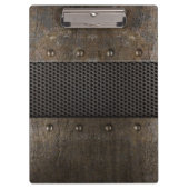 Grunge metalen achtergrond klembord (Voorkant)