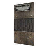 Grunge metalen achtergrond mini klembord (Angled2)