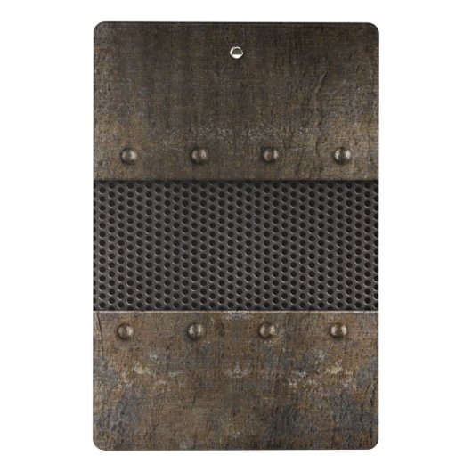 Grunge metalen achtergrond mini klembord (Achterkant)