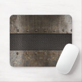 Grunge metalen achtergrond muismat (Met muis)