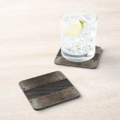 Grunge metalen achtergrond onderzetter (Rechterzijde)