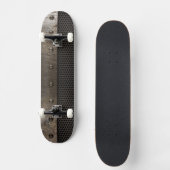 Grunge metalen achtergrond persoonlijk skateboard (Voorkant)