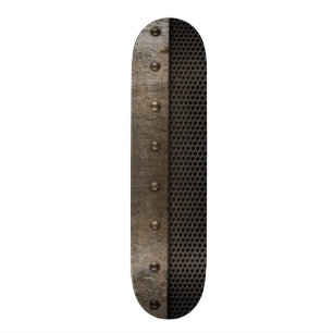 Grunge metalen achtergrond persoonlijk skateboard