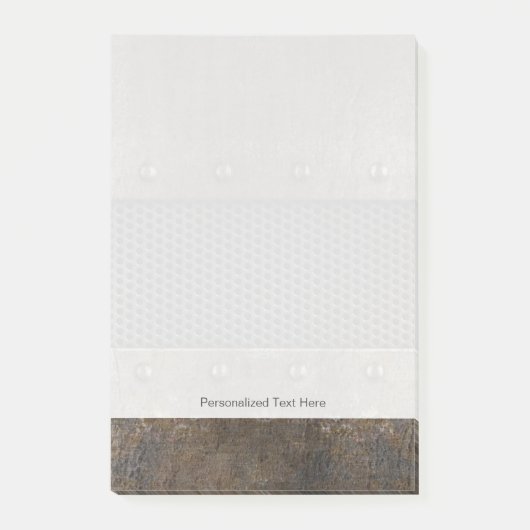Grunge metalen achtergrond post-it® notes (Voorkant)