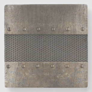 Grunge metalen achtergrond stenen onderzetter