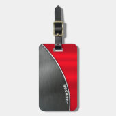 Grunge Metallic achtergronden Bagagelabel (Voorkant verticaal)