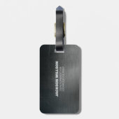 Grunge Metallic achtergronden Bagagelabel (Achterkant verticaal)