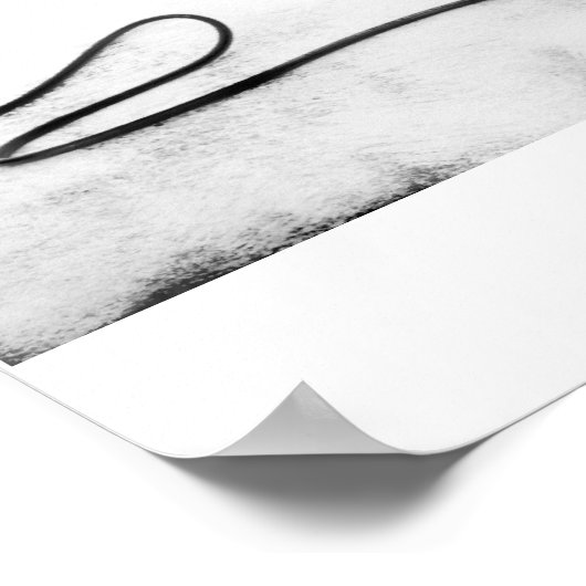 Grunge-microfoon Poster (Hoek)