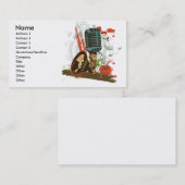 Grunge  microfoon vector visitekaartje (Voorkant / Achterkant)