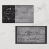 Grunge minimalistisch visitekaartje (Voorkant / Achterkant)