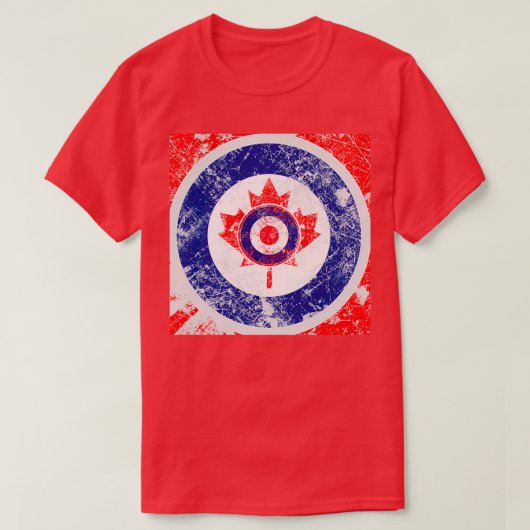 Grunge Mod Target Roundel Canada T-shirt (Design voorkant)