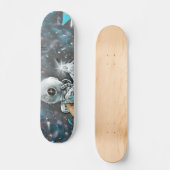 Grunge Modern Space Astronaut Street Art Persoonlijk Skateboard (Voorkant)