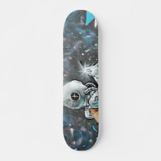 Grunge Modern Space Astronaut Street Art Persoonlijk Skateboard