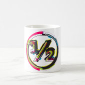 Grunge Mok halve symboolkoffie