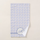 Grunge Monogram | Buitengewoon vierkant en blauw p Bad Handdoek (Handdoek)