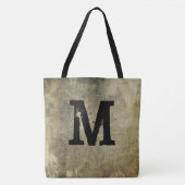 Grunge Monogram, je past je aan, Canvas tas (Voorkant)