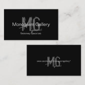 Grunge Monogram Visitekaartje (Voorkant / Achterkant)