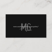 Grunge Monogram Visitekaartje (Achterkant)