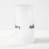 Grunge Monogrammed Matglas Bierpul (Center)