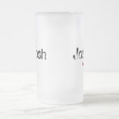 Grunge Monogrammed Matglas Bierpul (Center)