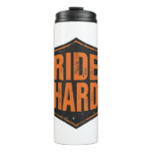 Grunge Motorcycle "Ride Hard" Shield Thermosbeker (Voorkant)