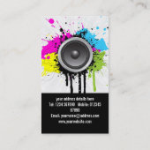 Grunge Music Visitekaartje (Achterkant)