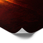 Grunge muziekluidspreker met geluidsgolven poster (Hoek)