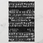 grunge muzieknoten briefpapier (Voorkant)