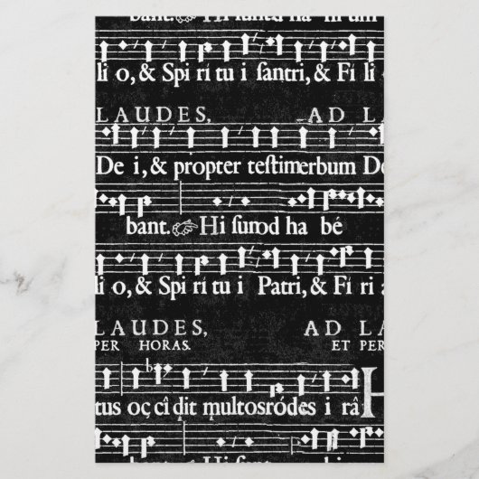 grunge muzieknoten briefpapier (Voorkant)