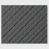 grunge muzieknoten cadeaupapier (Vlak)