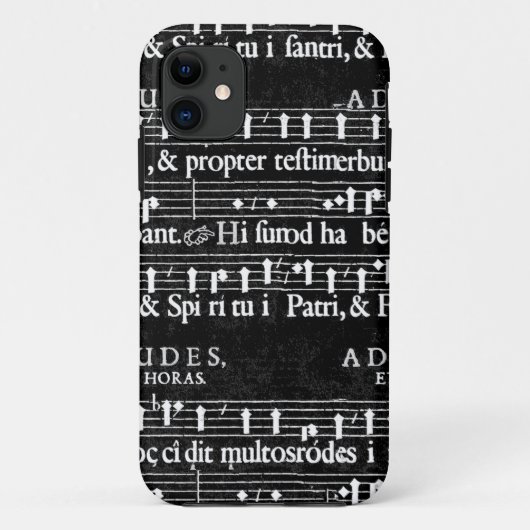 grunge muzieknoten Case-Mate iPhone case (Achterkant)