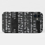 grunge muzieknoten Case-Mate iPhone case (Achterkant (horizontaal))