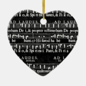 grunge muzieknoten keramisch ornament (Voorkant)