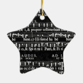 grunge muzieknoten keramisch ornament (Achterkant)